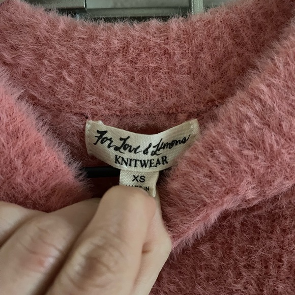 For Love and Lemons Whitey Rose Faux Mohair Sweater XS - Picture 7 of 7